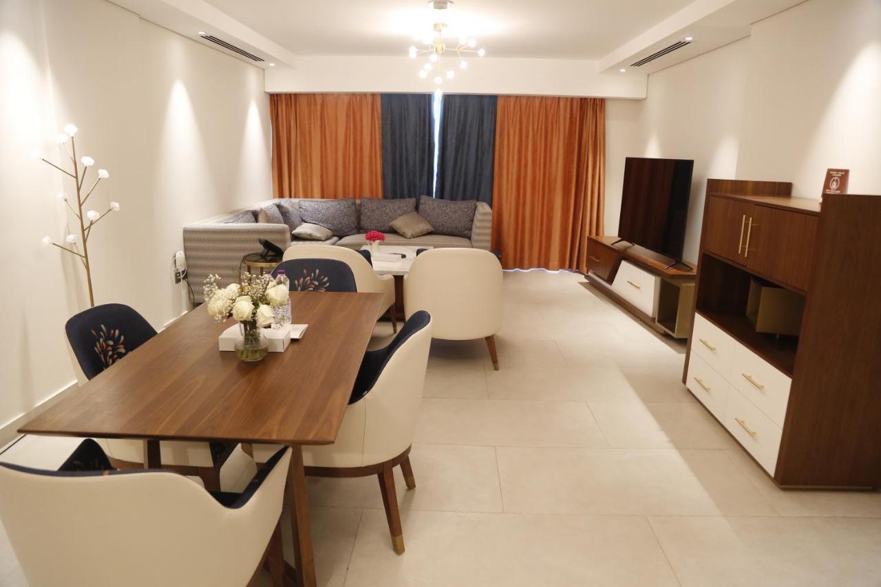 Waterfront Hotel Apartment Lusail Exterior photo A living room in a condominium